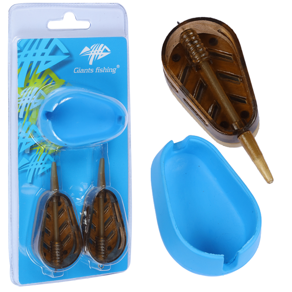 Giants fishing Etetőkosár készlet formázóval 2+1 Method Feeder Twist