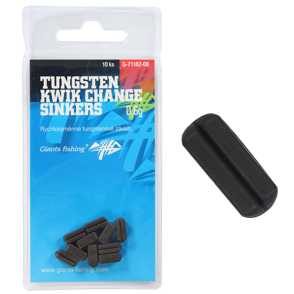 Giants fishing Gyorsan cserélhető Wolfram Kwik Change Sinkerek 10db