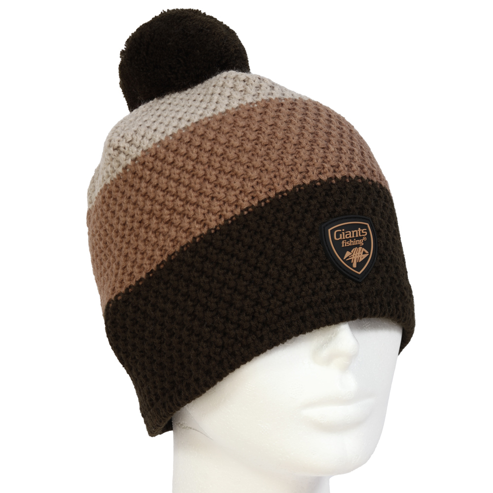 Giants fishing téli férfi sapka háromszínű pomponnal