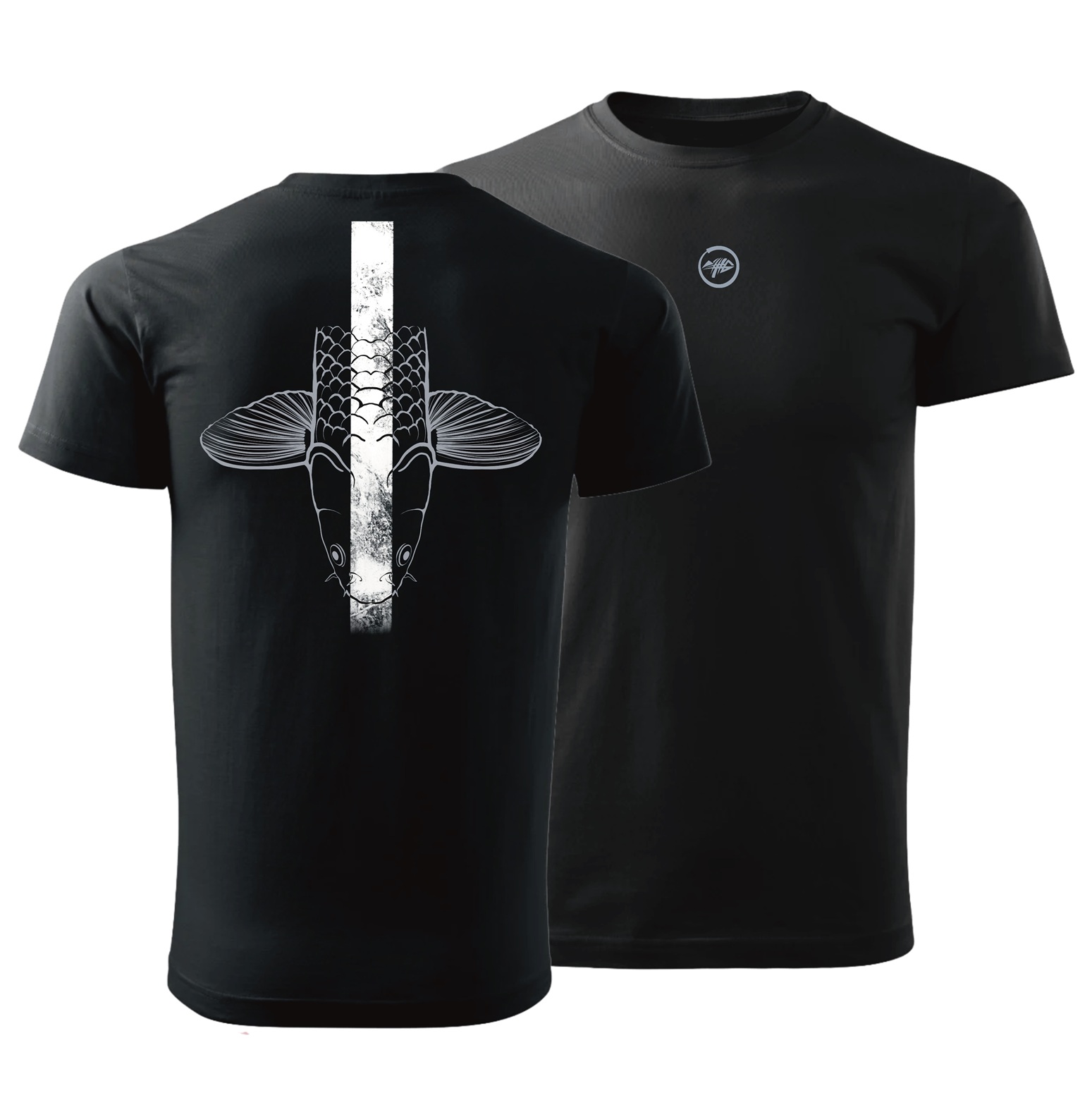 Giants fishing Férfi póló fekete Kárász fej