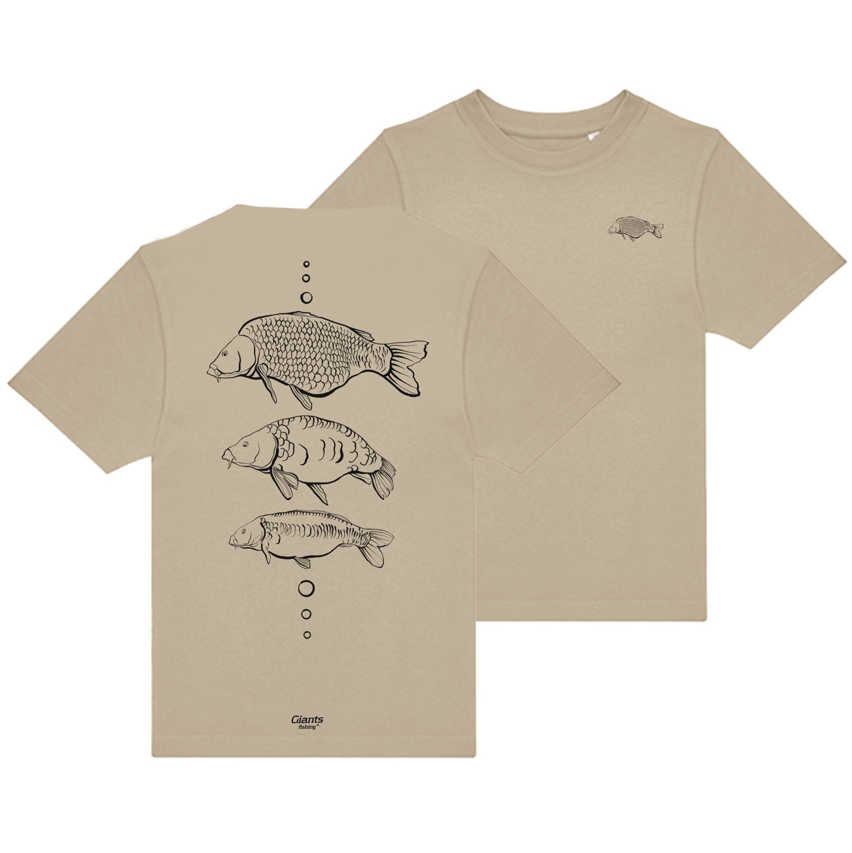 Giants fishing Gyerek póló bézs színben Három ponty